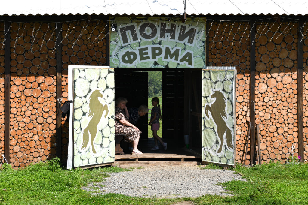 Пони-ферма по дороге в Аршан